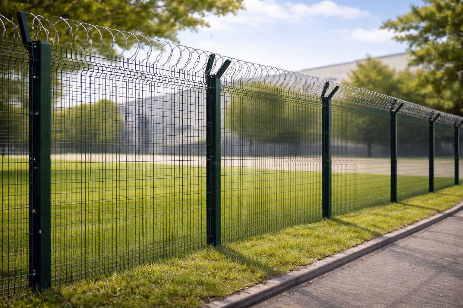 Yüksek güvenlikli panel çit sistemi