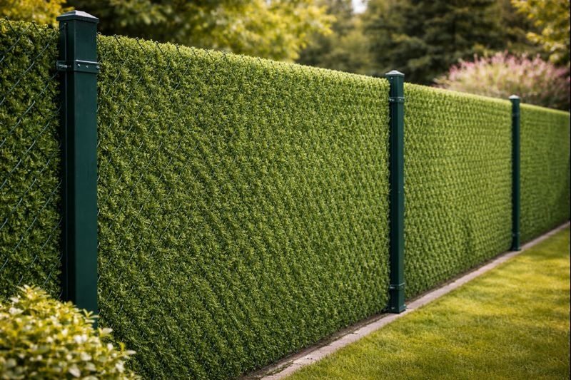 Çim tel estetik bahçe çevreleme